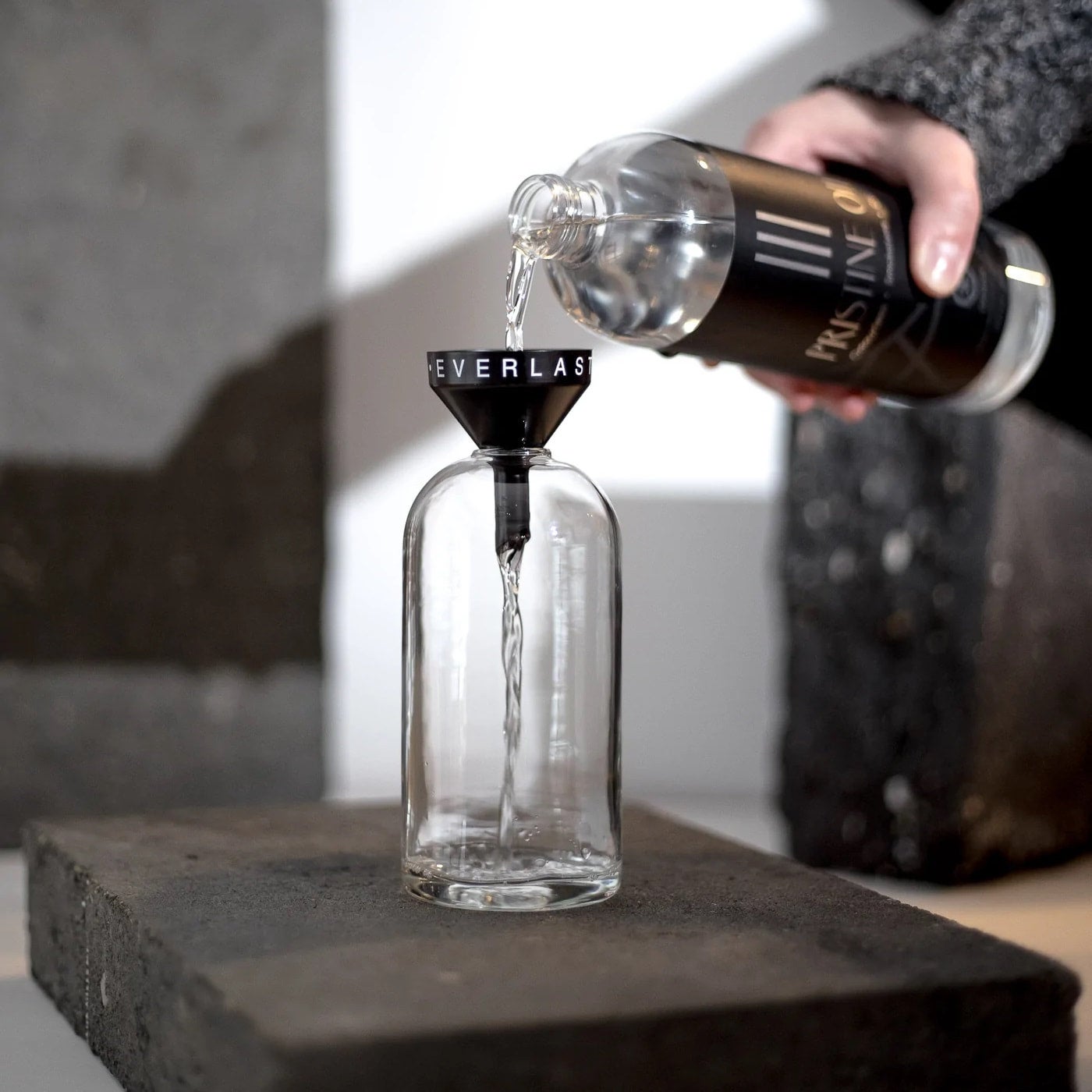 Everlasting Candle Black Steel Funnel