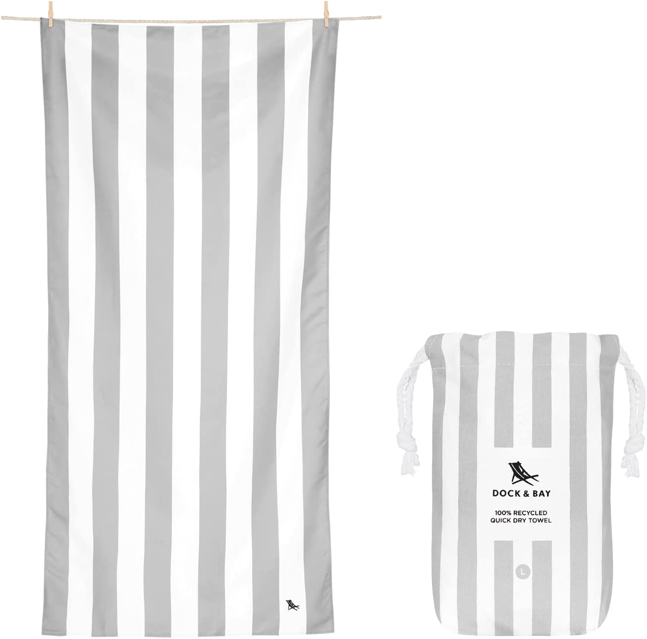 Dock & Bay | XL Towel - Grey