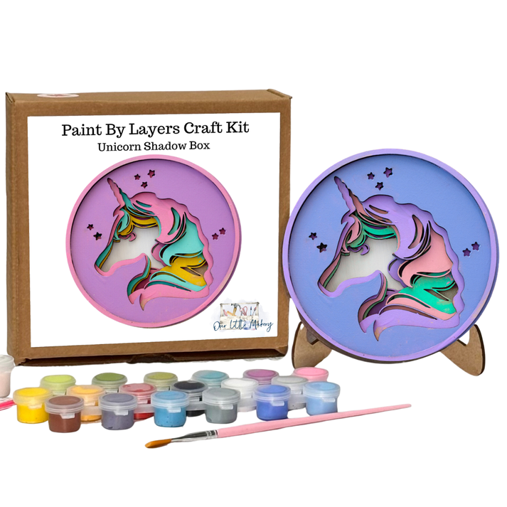 Unicorn Shadowbox Craft Kit