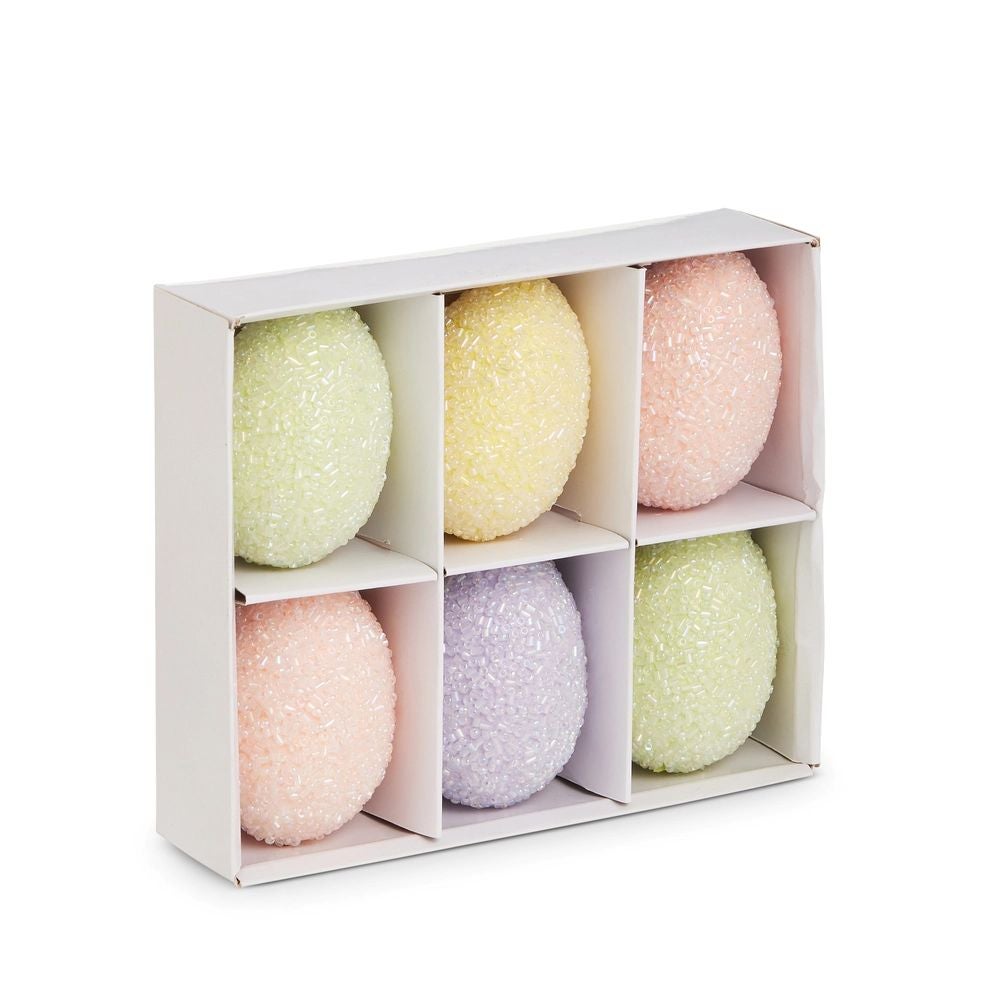 Box of 6 Embellished Eggs 2.5"