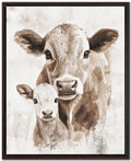Cow & Calf Serenity Wall Art 24 x 30"