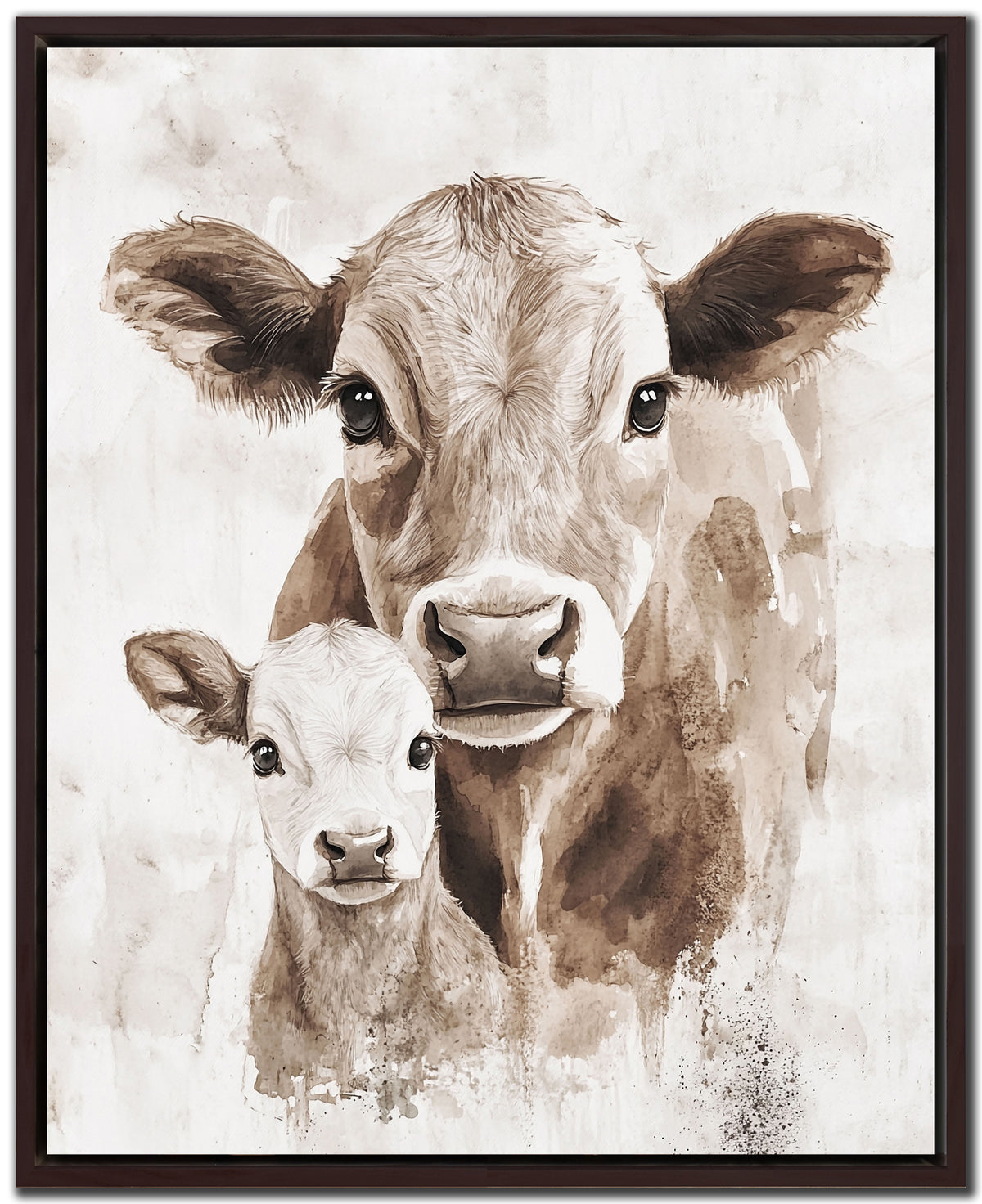 Cow & Calf Serenity Wall Art 24 x 30"
