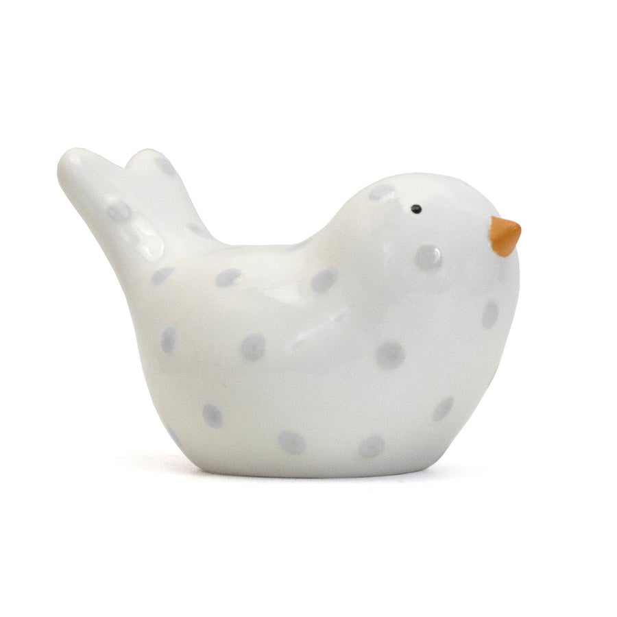 Kids Money Bank Grey Dotted Birdie