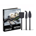 Cheese Knives Set of 3 - Black Matte Finish