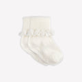 Baby Frilly Non-Slip Socks - White 6–12 Months