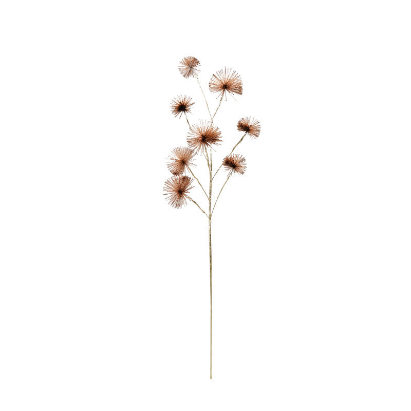 Floral Plastic Stem Silver Finish