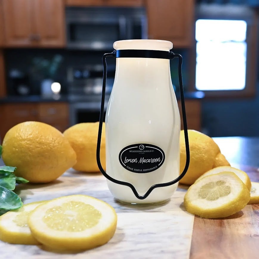 Milkhouse Candle Co. | Lemon Macaroon 5 oz Cream Jar Candle
