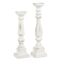 Candle Holder Distressed White