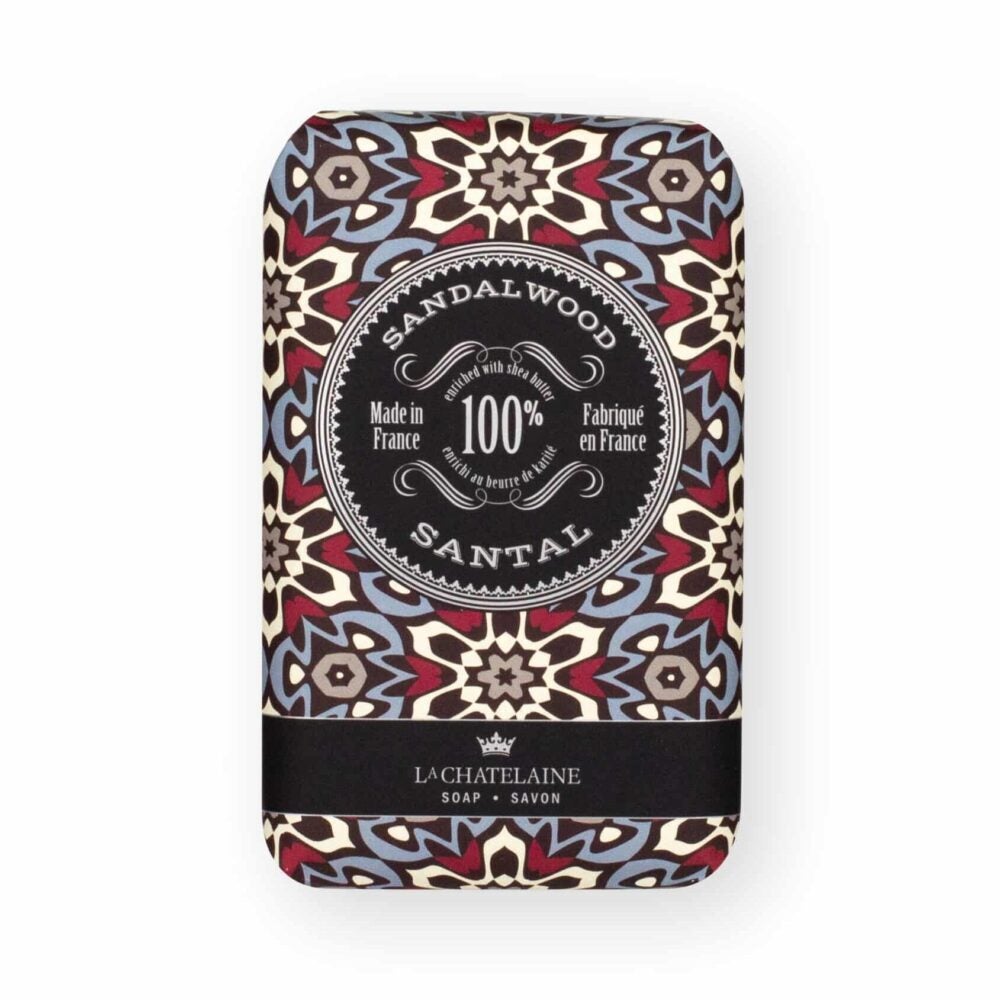 Luxury Hand Wrapped Mens' Soap Sandalwood La Chatelaine