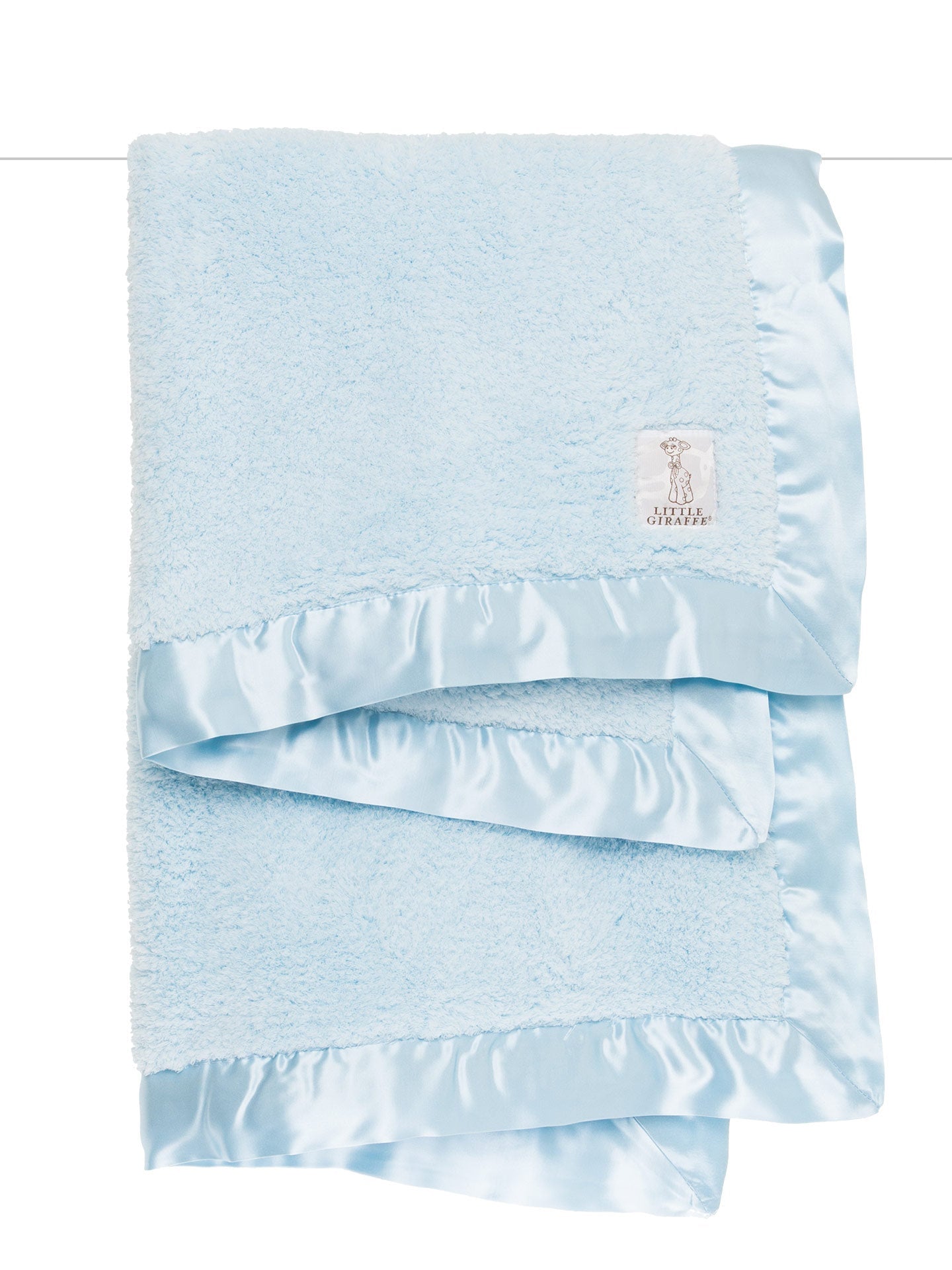 Blanket Baby Chenille Blue Little Giraffe