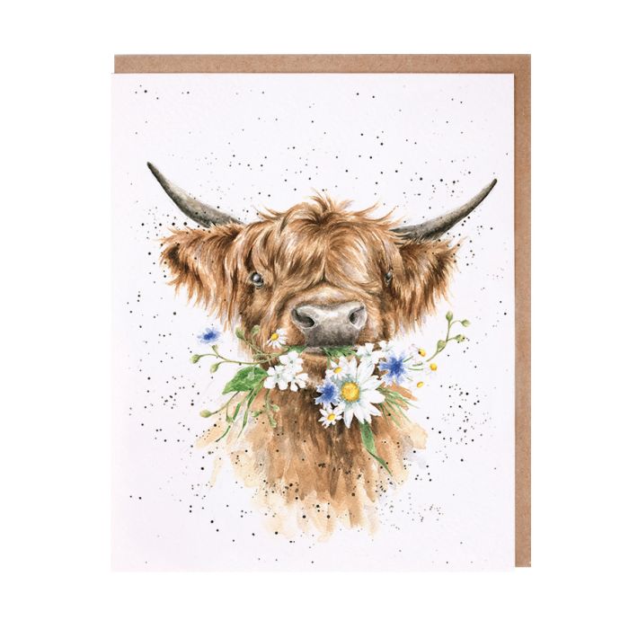 Wrendale Designs | Daisy Coo Highland Cow Greeting Card