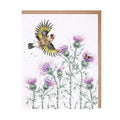 Wrendale Designs | Feathers & Thistles Goldfinch Greeting Card