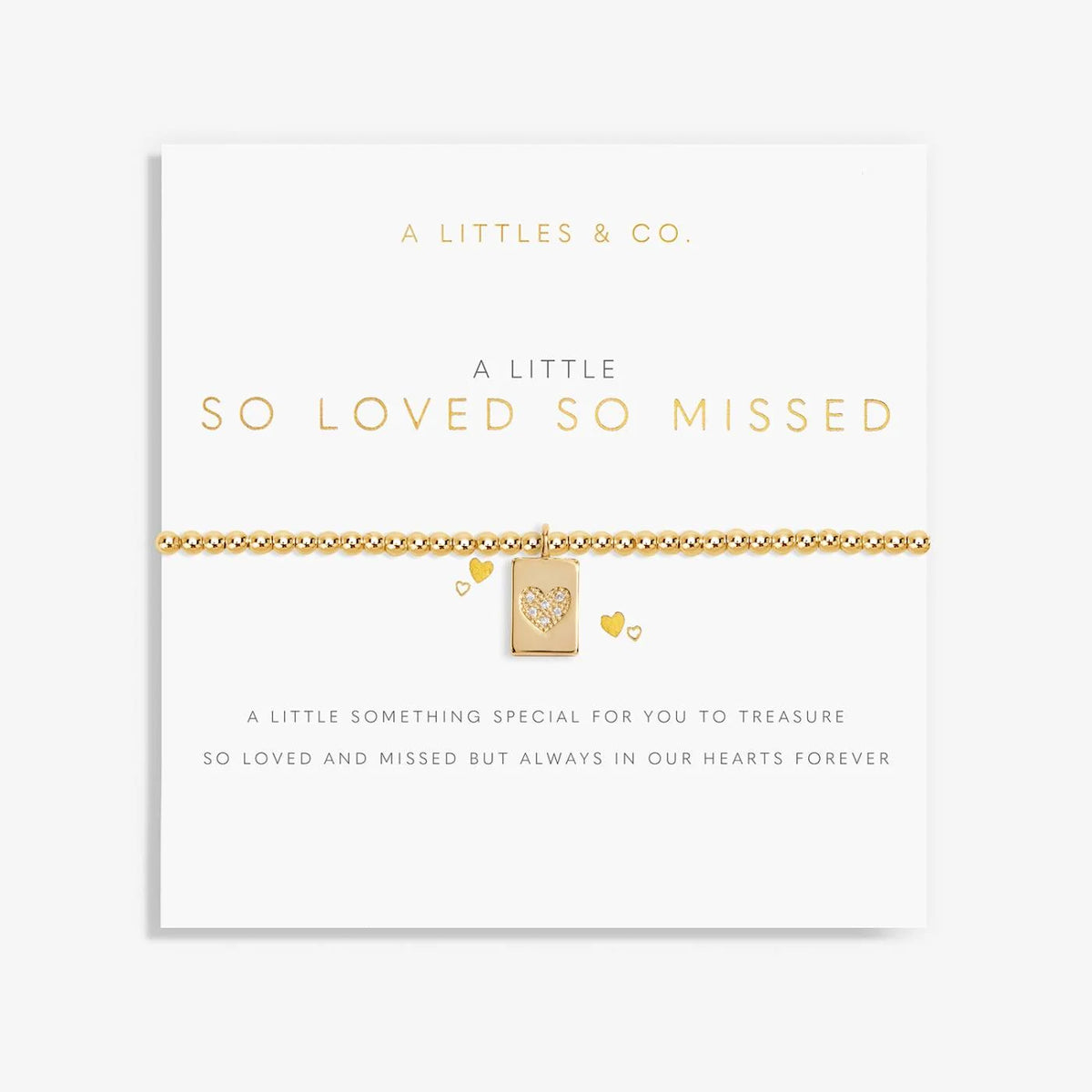 A Littles & Co | So Loved So Missed Bracelet - Gold-Tone