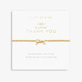 A Littles & Co | Thank You Bow Bracelet - Gold-Tone