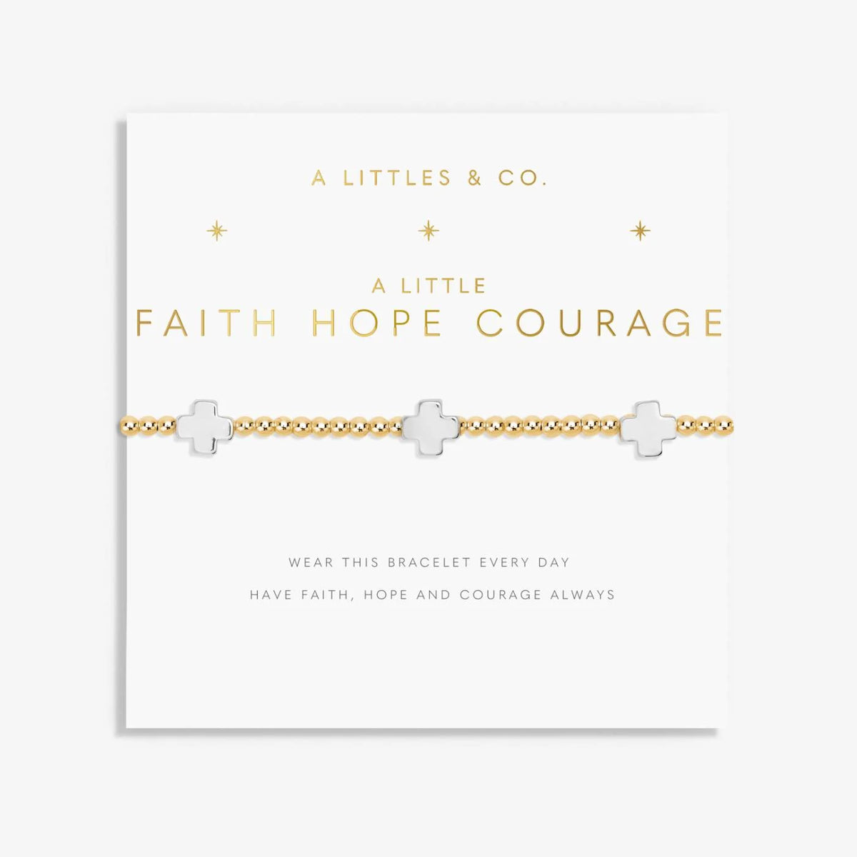 A Littles & Co | Faith Hope Courage Bracelet