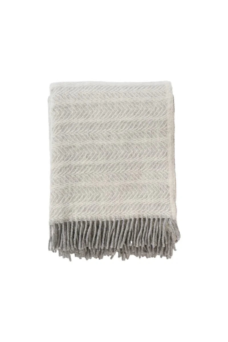 100% Wool Throw - Elm Ash