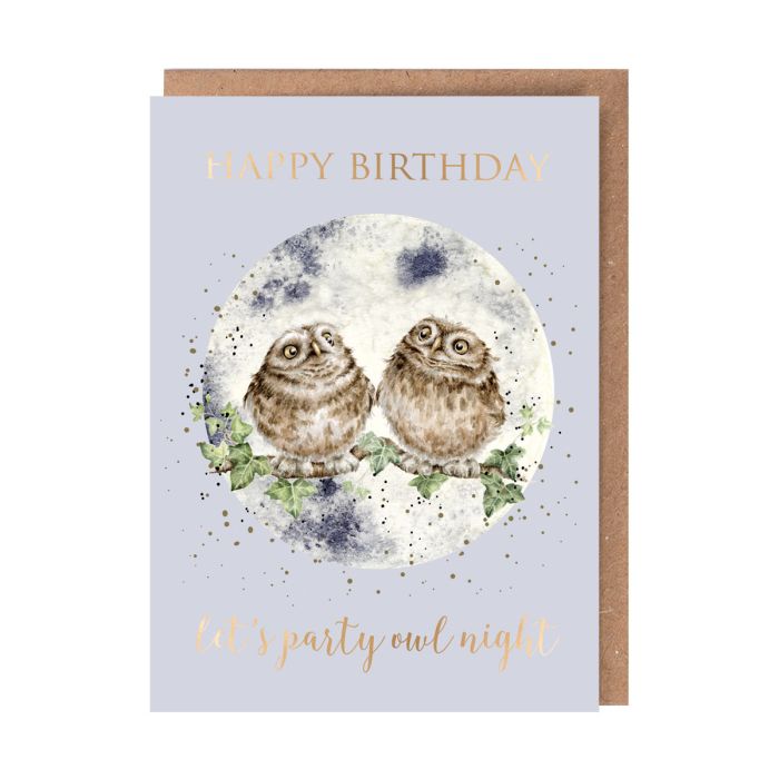 Wrendale Designs | Party Owl Birthday Card