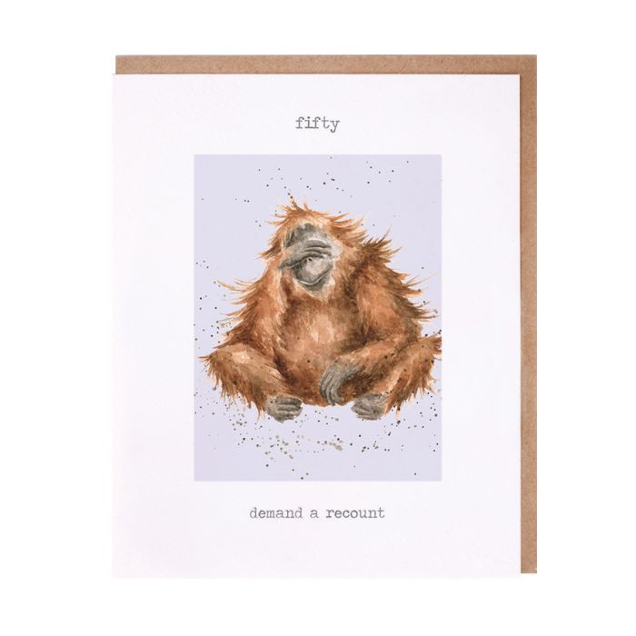 Wrendale Designs | 50 Demand a Recount Birthday Card
