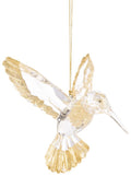 Gold Glass Hummingbird Ornament