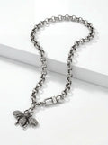 Necklace Barberini Bee Silver Valentine Rouge