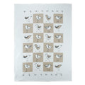 Raingoose | Taupe Bird Linen Tea Towel