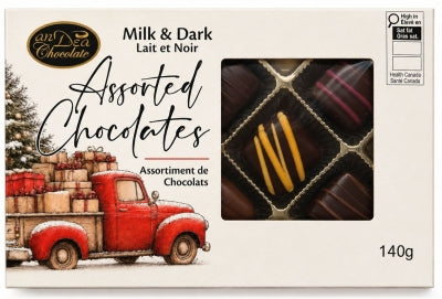 Andea Chocolates | Chocolate Milk & Dark Box of 8 Truffles