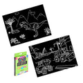Reusable Coloring Mini Mats - Dino & Truck