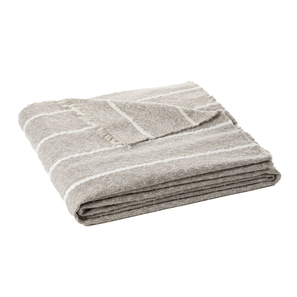 Brunelli | Choupi Grey Striped Throw
