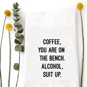 Coffee Benched Tea Towel