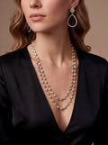 Valentine Rouge| Necklace CZ Gold By The Yard