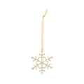 Gold Rhinestone Snowflake Ornament 2.75"