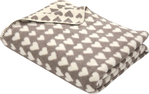 Savona Hearts Throw – Smoke