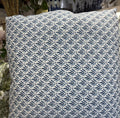 Pillow Beth Denim Blue Down Filled 22 x 22 "