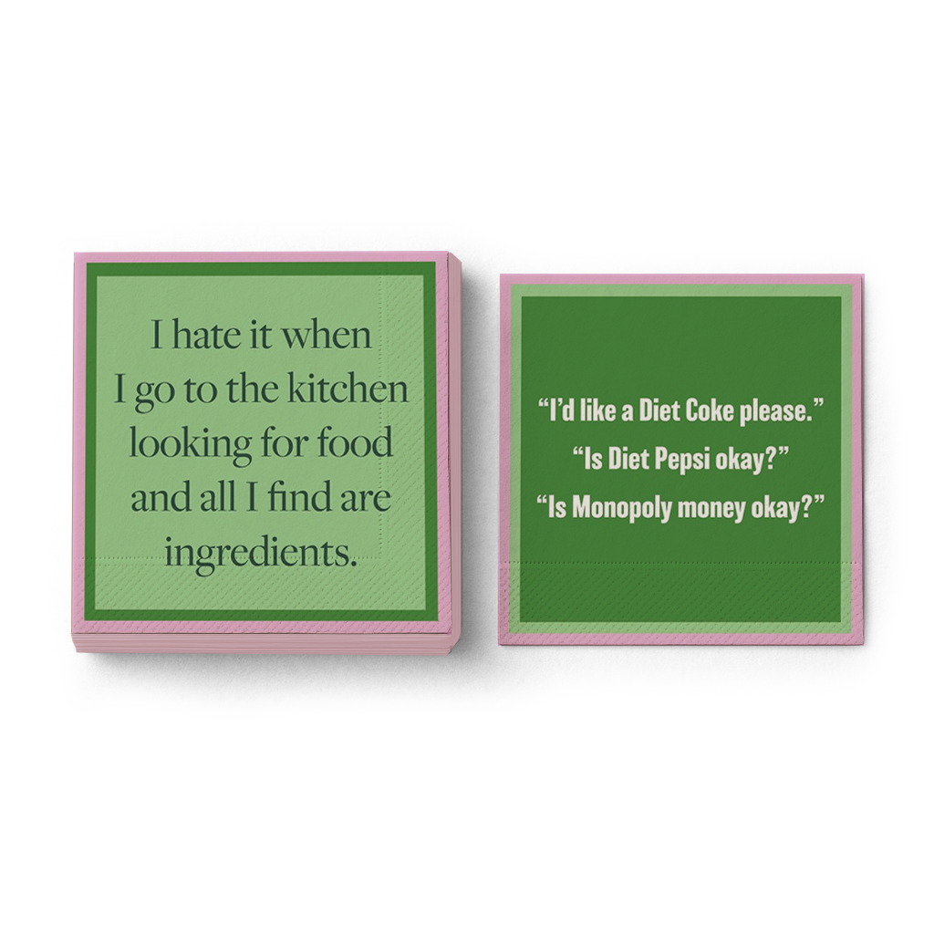 Drinks on Me | Diet Coke Cocktail Napkins