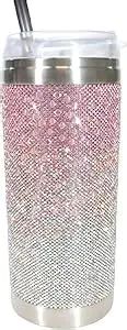 Jacqueline Kent | Pink Ombre Crystal Tumbler