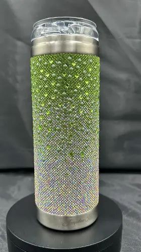 Jacqueline Kent | Green Ombre Crystal Tumbler
