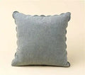 Scalloped Edge Pillow - Fog 20 x 20"