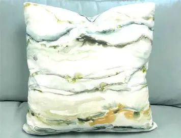 Pillow Sagano Jade Water Brush Green Down-Filled