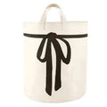 Canvas Bow Tote - White
