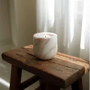 Last Candle Co Vessel Candle Calacatta Gold Marble