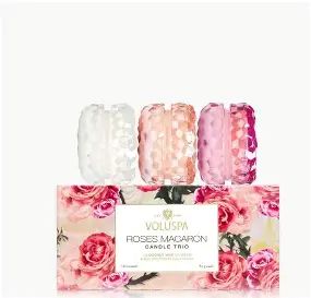 Voluspa | Rose Petal Ice Cream Trio Candle Gift Set