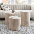 Salish Stump - White 16" Round