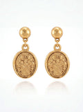 Earrings Heraldry Crest Valentine Rouge
