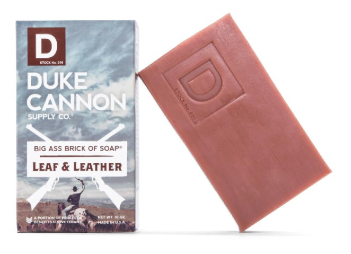 Duke Cannon | Big Ass Brick of Soap Leaf & Leather 10 oz
