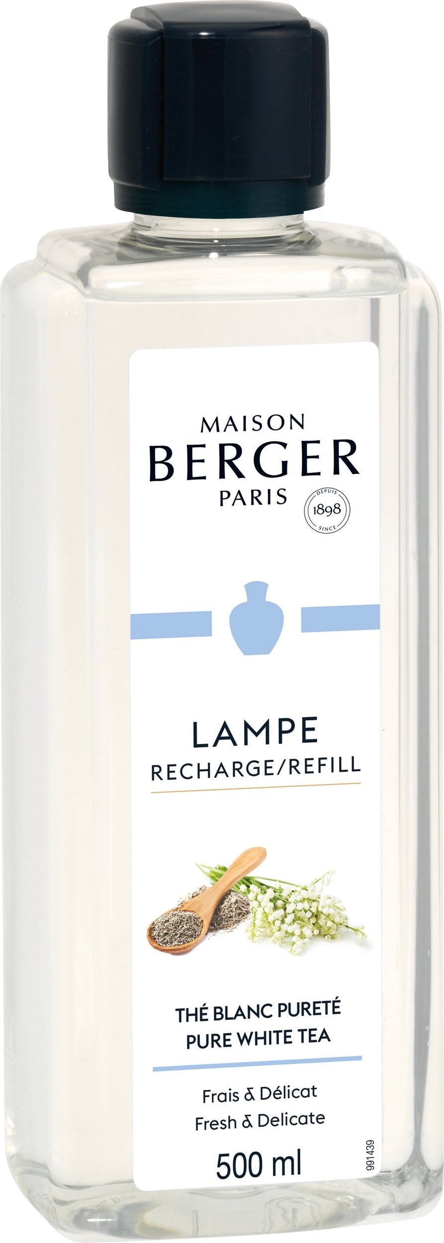 Maison Berger | Pure White Tea Lamp Refill 500 ml