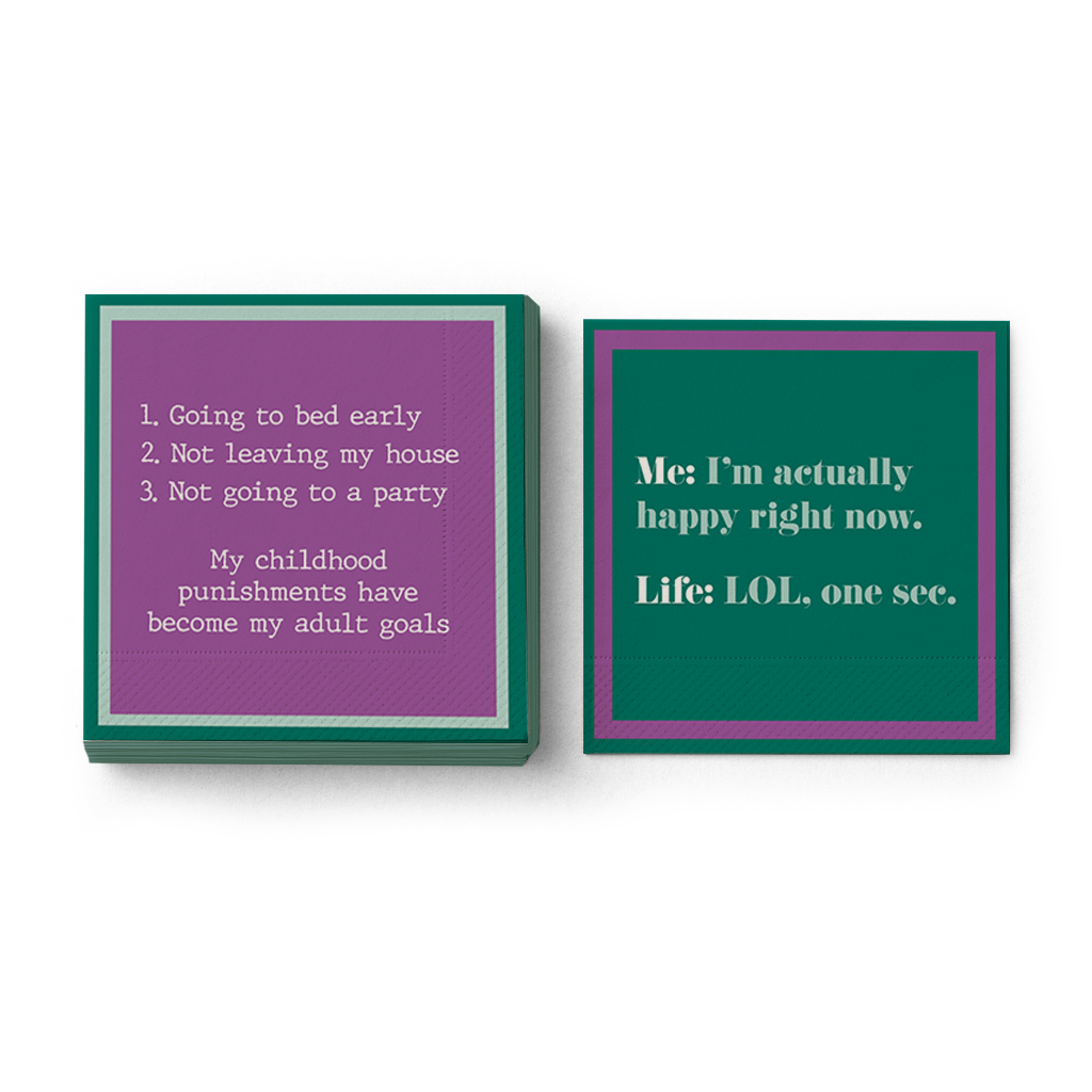 Drinks on Me | Life LOL Cocktail Napkins