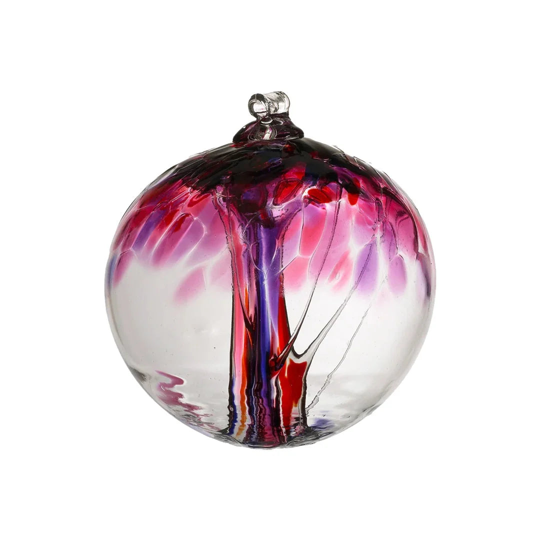 Kitras Glass Orb - Tree of Love 6"