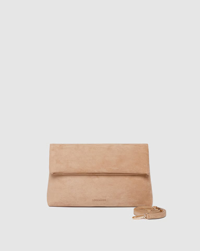 Purse Luka Suede Clutch Blonde