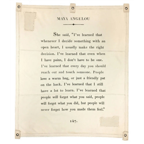 Maya Angelou Quote Tarp
