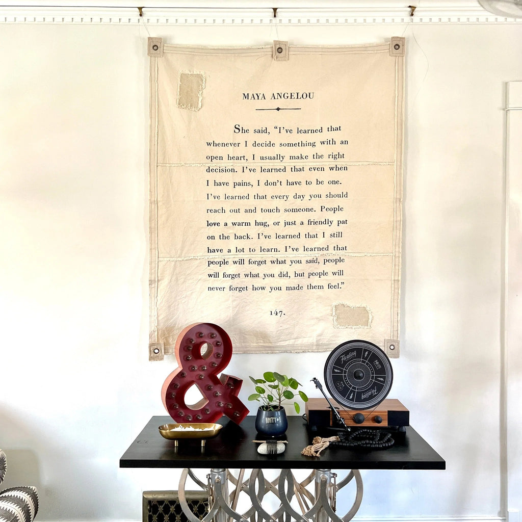 Maya Angelou Quote Tarp